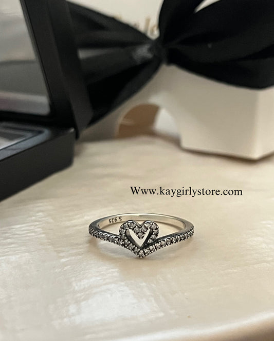 Ring heart silver (925)