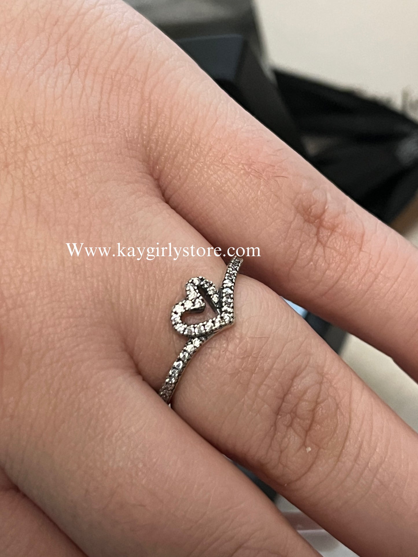 Ring heart silver (925)